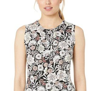 Women's sleeveless folding collar top